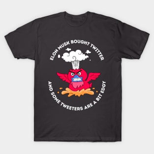 Elon Musk Angry Twitter Bird T-Shirt